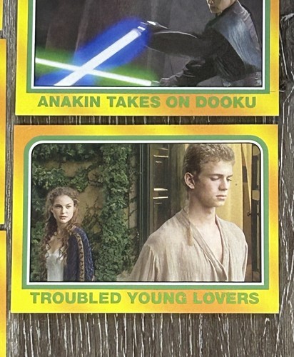 Star Wars Heritage Topps Trading Cards 2004 Yellow Border Lot of 8 Anakin - Afbeelding 5 van 19