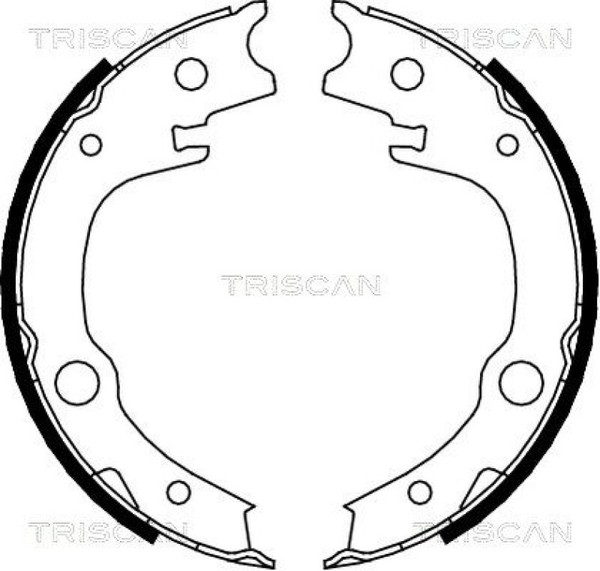 Triscan Bremsbackensatz Feststellbremse Handbremse Hinten 8100 13039-image