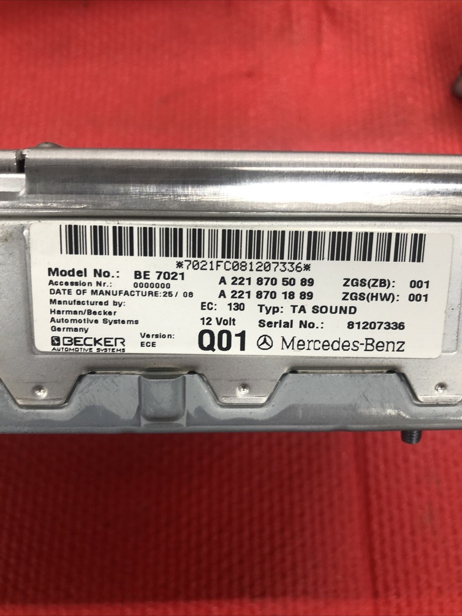 07-14 Mercedes S550 S400 S63 CL550 Harman Becker Amplifier 