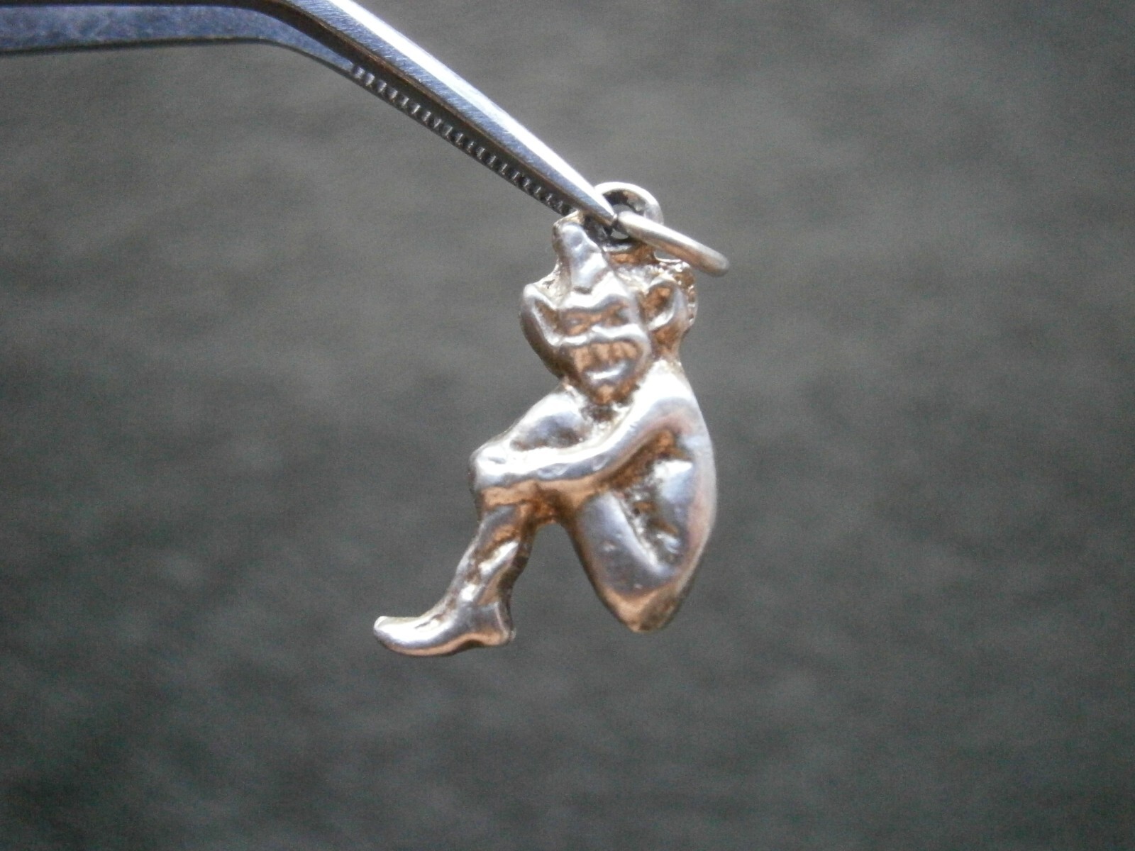 Cornish Pixie Piskie Vtg Double Side Sterling Sil… - image 1