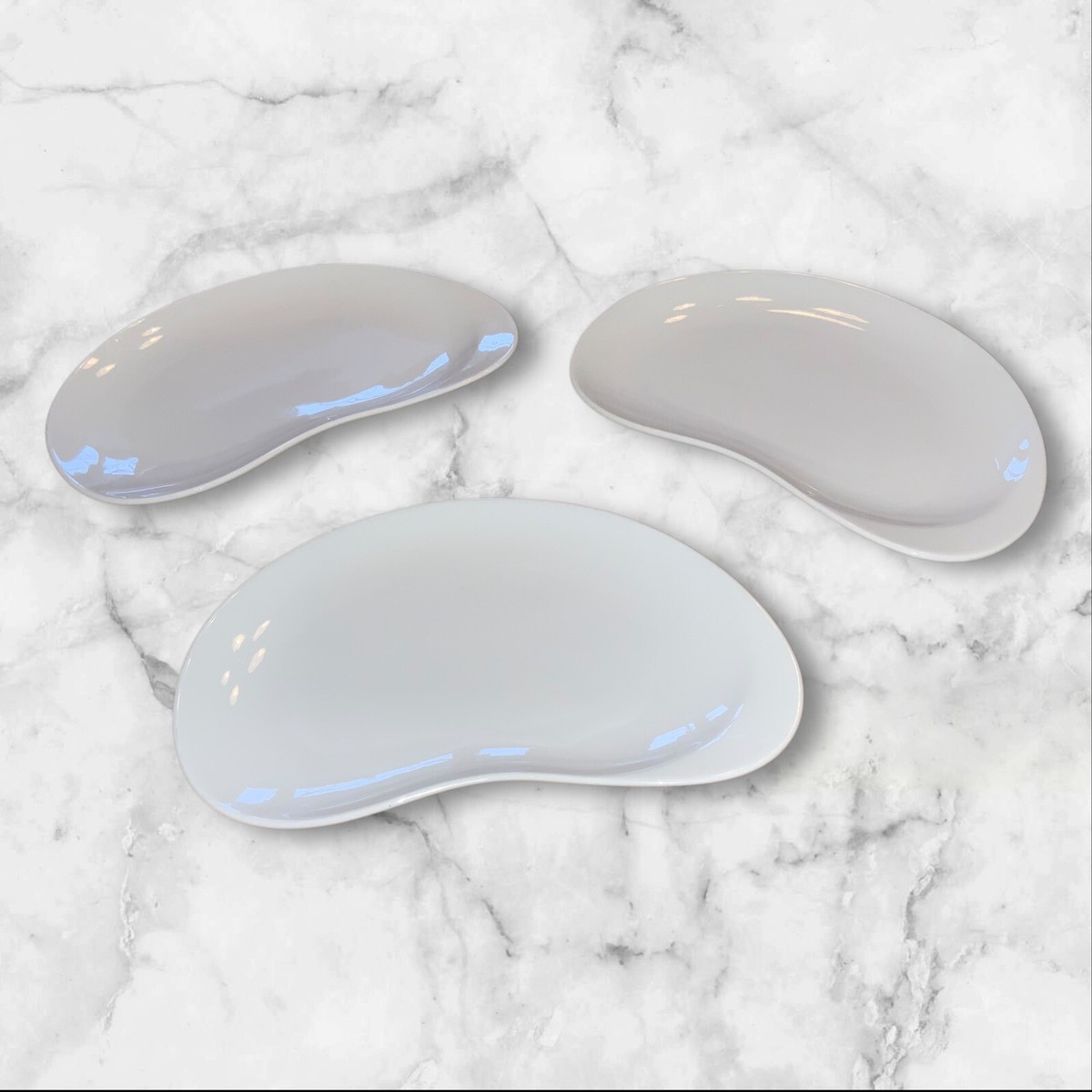 Alessi 3x Curved Salad Dessert Plate Bettina Jan Kaplicky Future