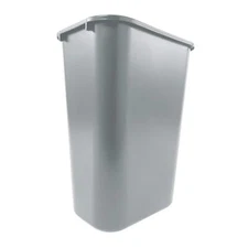Rubbermaid 10 Gallon Gray Trash Can Durable Easy Clean Space Efficient Wasteb...