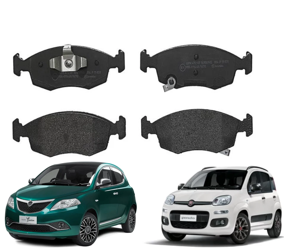 KIT PASTIGLIE PASTICCHE FRENO FIAT PANDA LANCIA YPISLON 312 - Immagine 2 di 3