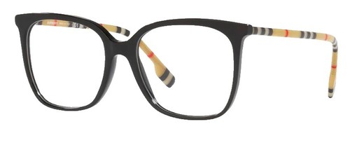 Burberry Eyeglasses B 1289 1007 Matte Black Square Frame  display picture 1