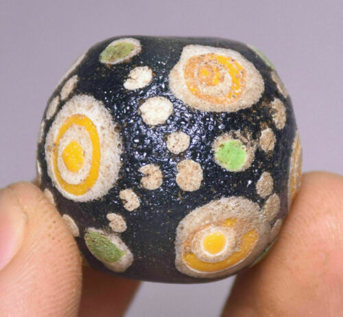 2.5CM Old China coloured glaze Dynasty Exquisite Bead Amulet Pendant - Picture 3 of 6