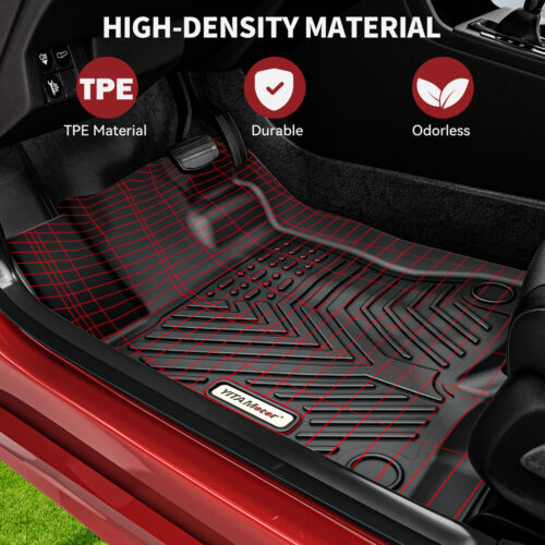 YITAMOTOR Floor Mats & Cargo Liner For 2022-2025 Honda Civic Sedan All Weather - Foto 3 di 9
