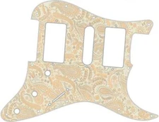 Stratocaster Graphical Pickguard Custom fit Fender HSH 11 Hole Paisley CR CR