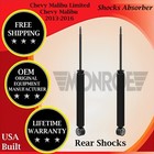 Monroe OEM Rear Shocks For 2013-2016 Chevy Malibu/Malibu Limited Lifetime Warra.