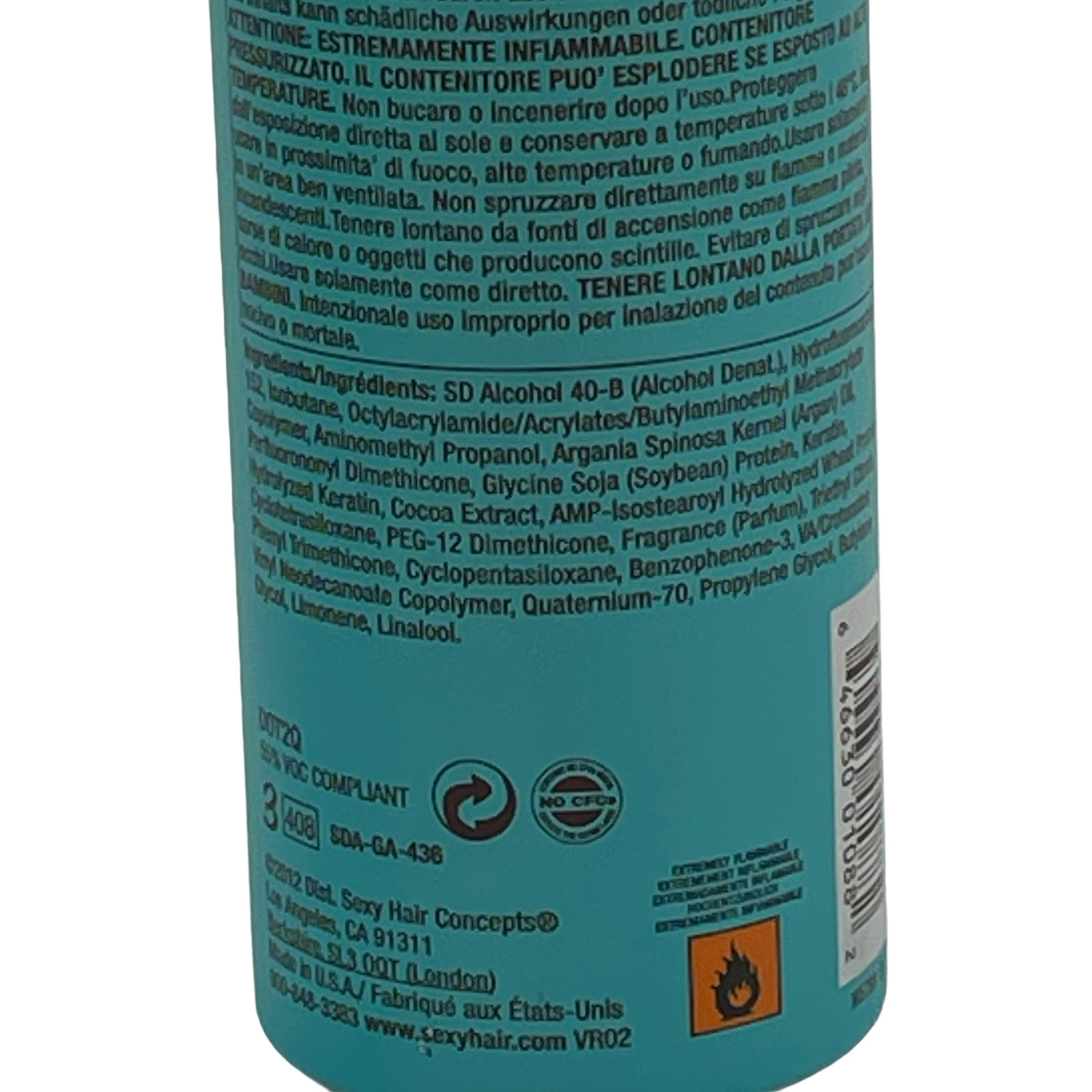 2 Pack Healthy Sexy Hair Soy Touchable Weightless Hairspray 9 oz Argan Keratin
