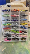 Die-cast car lot with storage case