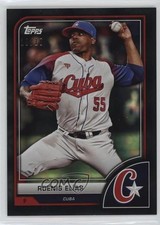 2023 World Baseball Classic Black Diffractor Foil 10/10 Roenis Elias Elías 0j81