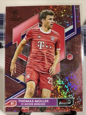 2022-23 Topps Finest UCL Bayern Munich Thomas Muller Rose Gold Mini-Diamond /50