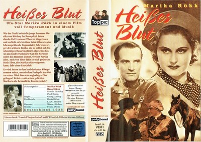 (VHS)  Videokassette - Heißes Blut - Marika Rökk, Hans Stüwe, Paul Kemp