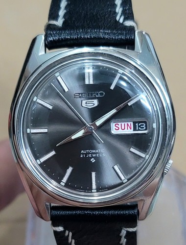 Vintage Seiko/Seiko 5 6119 21J SS Automatic Japan Mens Watch - Picture 4 of 15