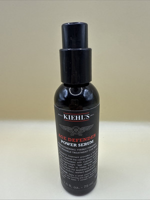 Kiehl's Age Defender Power Serum Anti Wrinkle Treatment Men 2.5oz 75 ML NEW