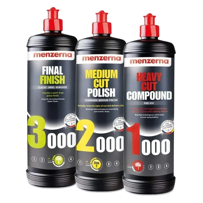 Kit de polissage MENZERNA 1000 2000 3000 kit complet pour correction de peint... - Photo 1/4