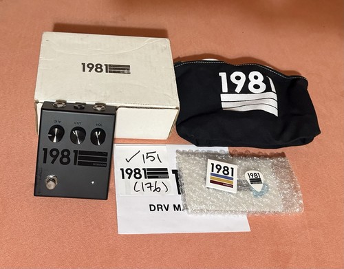1981 Inventions DRV Analog Distortion Effects Pedal Blacked Out version