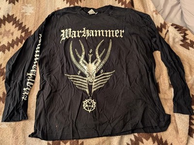 Warhammer Rare 1997 Longsleeve Shirt - German Art Worx Label - XL - (HELLHAMMER)