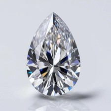 Pretty Pear 10.00 Ct Natural D Color Lab Grown CVD Loose Diamond VVS1 Certified