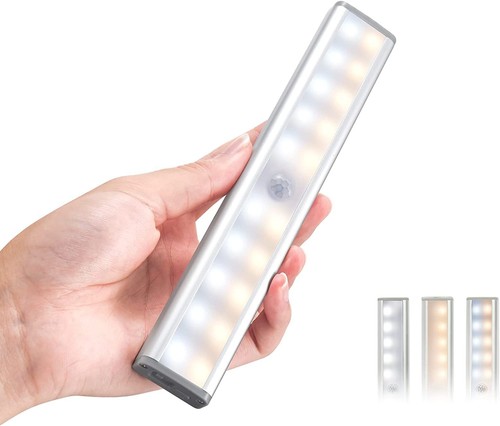 Homelife LED Motion Sensor Bars Lights, 20LEDS Wireless Under Cabinet Lightin...