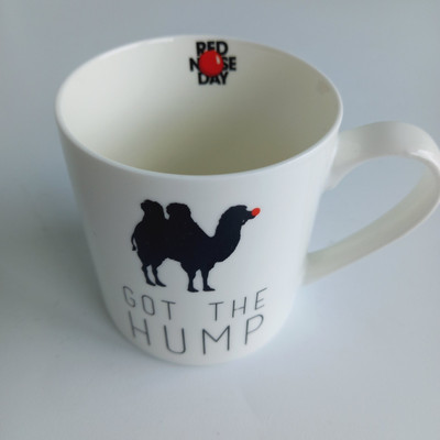 Red Nose Day ''Got The Hump'' Kamel Kaffee Tee Becher