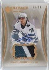 2023 Upper Deck Ultimate Collection Rookies 58/99 Danil Gushchin Patch Auto f6d
