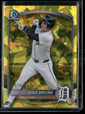 2025 Bowman Draft #BDC-60 Josue Briceño Sapphire Yellow /75