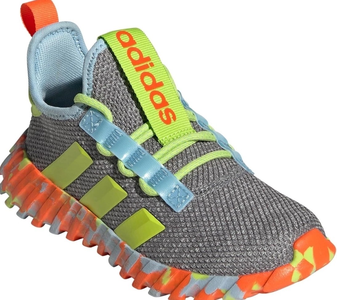 SAOLA Adidas Kaptir Flow Sneaker Grigio Solar Slime Clear Sky 6.5 US Unisex Bambino Grande