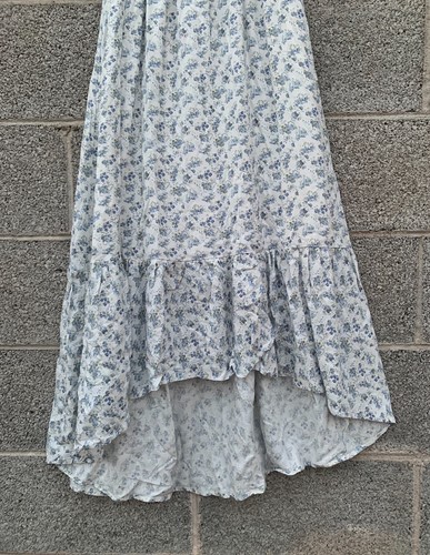 Neu mit Etikett Altard State High Low Maxi* Kleid schick geblümt blau weiß gefüttert Tasche Small - Bild 2 von 13