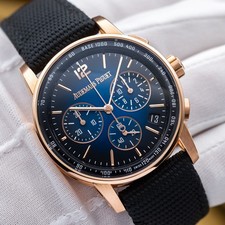 Audemars Piguet Code 11.59 Chrono 41mm Rose Gold Smoked Blue - 26393OR Full Set 16