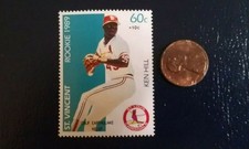 Ken Hill St Louis Cardinals St Vincent Perforated RARE Oddball