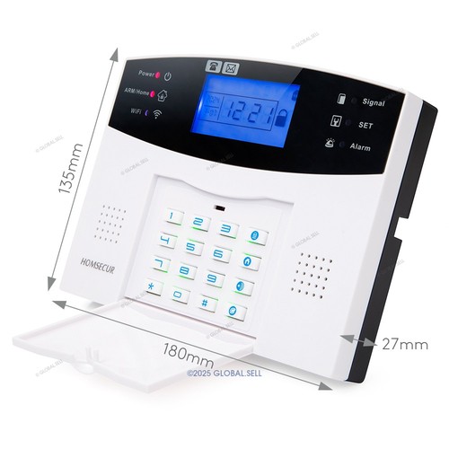 HOMSECUR Wireless & Wired WIFI 4G GSM Einbruchmeldeanlage mit 4 Pet-Immune PIR - Bild 5 von 11