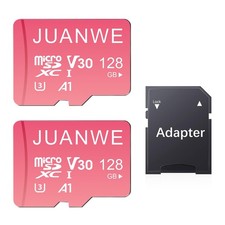 128GB Micro SD Card 2 Pack 128GB TF Card with Adapter, microSDXC Memory Card ...