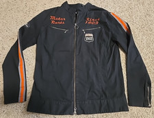 Womens L Harley Davidson Motorcycle 1903 Light Weight Black Canvas Racing Jacket