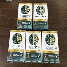 Lot Of 5 Neuriva Brain Health Ultra Mental Alertness 60 Caps Exp: 4/26