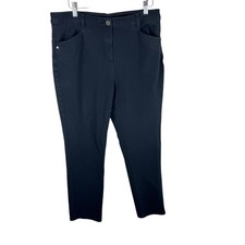 Chico's So Lifting Black Mid Rise Stretchy Elastic Band Jeans Women's Sz 1.5 10