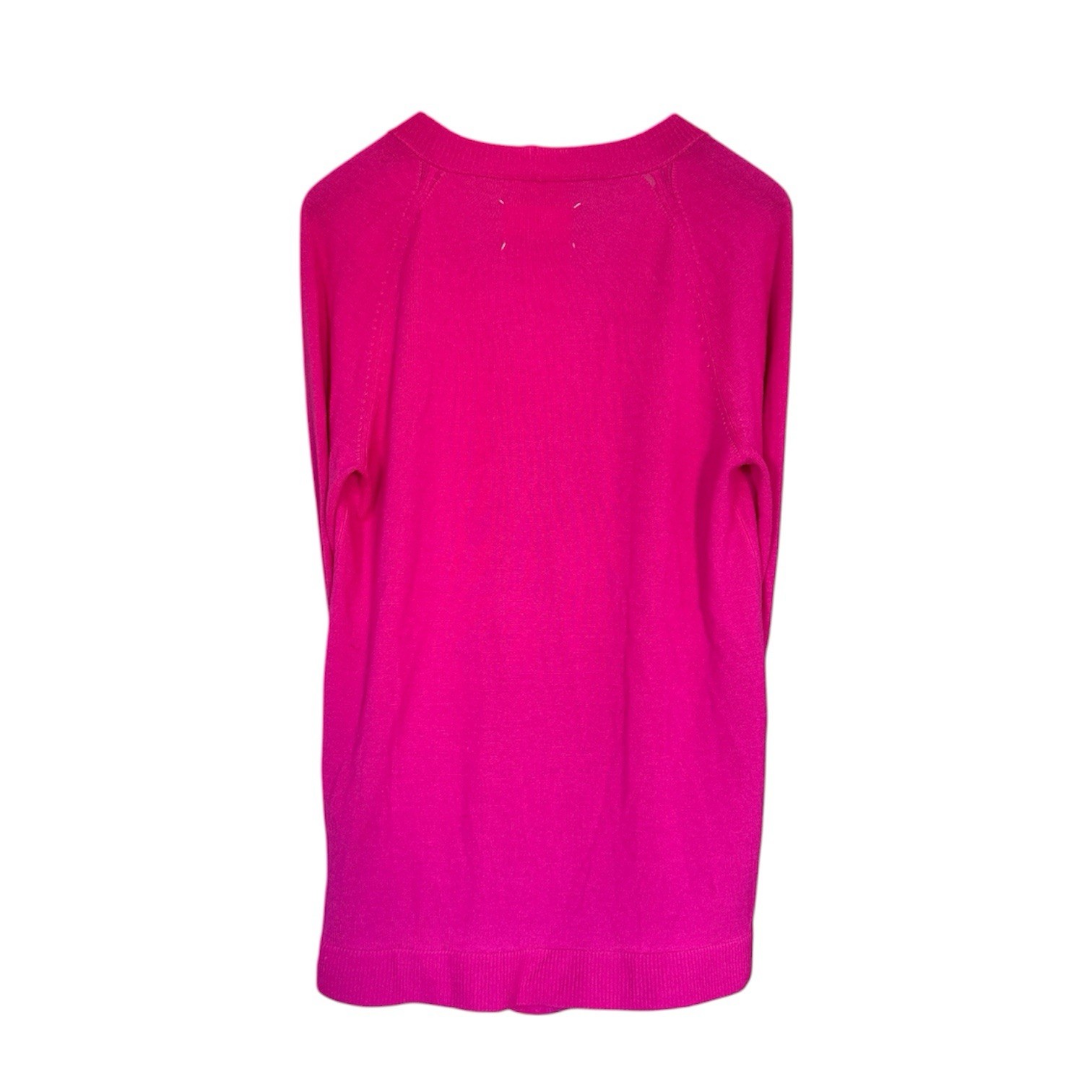 RARE Maison Martin Margiela MM6 Pink Fuchsia Jointed Sleeve Cardigan image 5