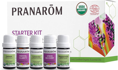 - Essential Oil Starter Kit (Lavender, Lemon, Peppermint, Grapefruit, Sage) 5Ml 