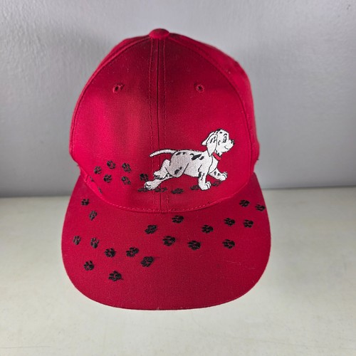 Vintage 1996 Disney 101 Dalmatians Hat Annco Snapback Red Movie Promo Cap Youth