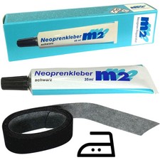 M2 Neopren Nahtband 20mm aufb&uuml;geln Surf Kite Neoprenanzug Reperatur Set + Kleber