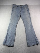Levi's 519 Jeans Women's Regular Fit Low Flare Leg Light Wash Casual Size 9M JR