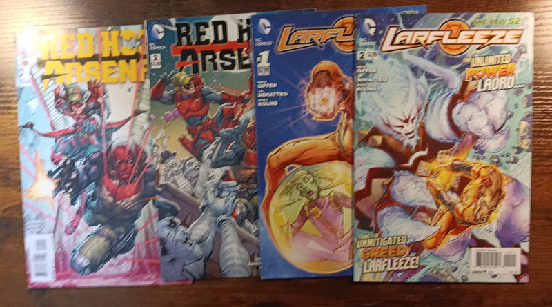 comic book dc lot of 4 red hood arsenal 1 2 one two larfleeze 1 2 modern age