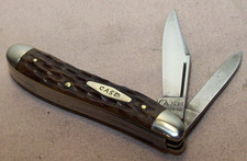 1920s-1940~CASE TESTED XX~ROGERS BONE PEANUT~2 BLADE SMALL SERPENTINE JACK KNIFE