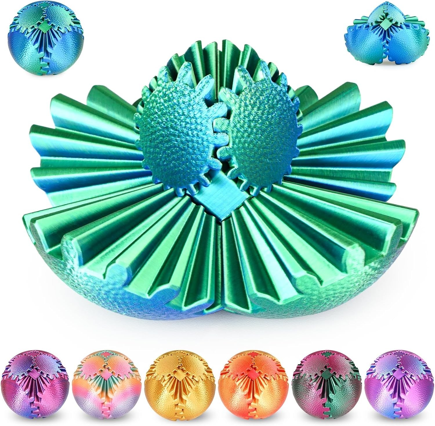Gear Ball Fidget Toys Steampunk Gear Sphere Stress Relief fo