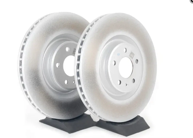 NUEVO GENUINO Juego de discos de freno delanteros Audi 4G0615301A ventilados A6 A7 S6 S7 Foto 2 de 2