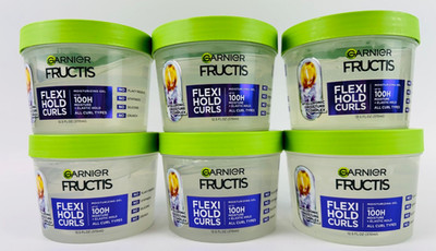 Garnier Fructis Flexi Hold Curls Moisturizing Gel, Curl Hair Styling Gel 6 Pack