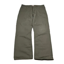 Weatherproof Vintage Fleece Lined Pants Mens 32x29 Regular Fit Olive Green