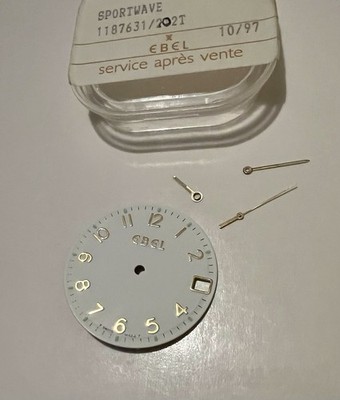 Ebel Sportwave Watch Dial & Hands Gold Numerals 25.5mm Men Size
