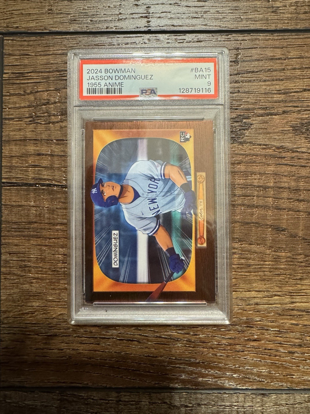 2024 BOWMAN #BA-15 JASSON DOMINGUEZ 1955 ANIME RC ROOKIE PSA 9