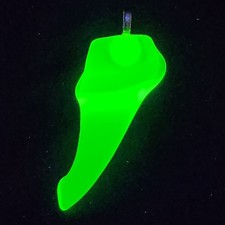 Handmade Uranium Tumbled Sea Glass Pendant with Metal Bail Multiple Listings 